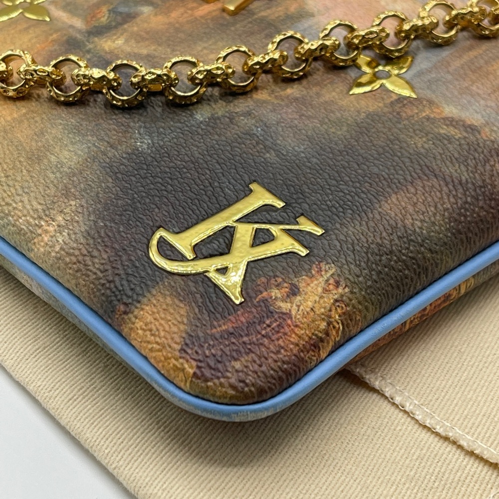 Louis Vuitton Jeff Koons Masters Turner Pochette Clutch Chain Shoulder Bag Rare - Picture 5 of 16